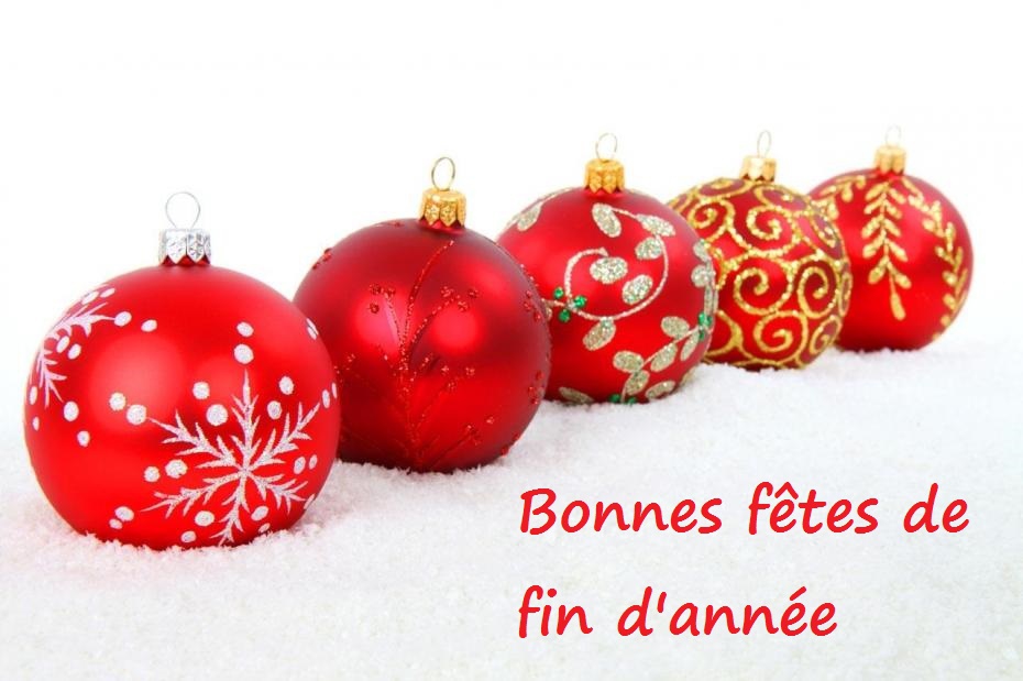 Bonnes fêtes de fin d’année!
